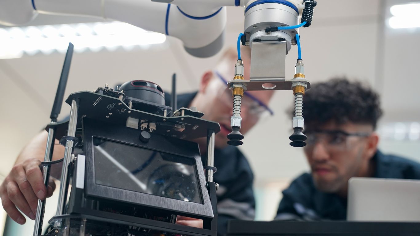 robotics-control-engineers-solve-problems-setting-programming-control-panel-industrial-robot-arm-controller-production-plant